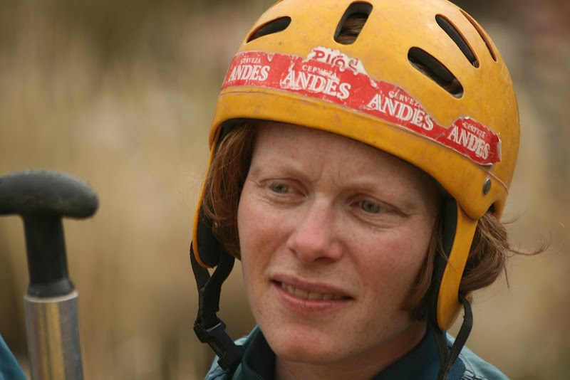 Theresa is enthusiastic about the rafting