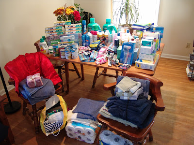 here's the stuff we donated