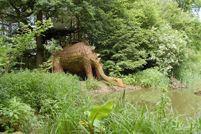 Wicker dinosaur
