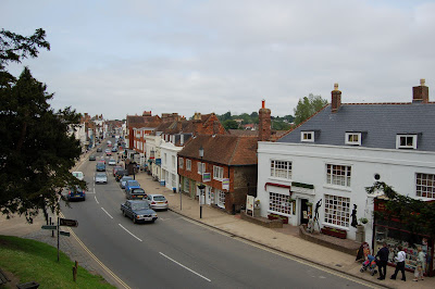 Battle town from abbey walls
