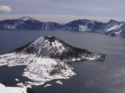 Wizard Island and Mt Scott
