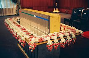 The royal gift of Tipitaka is ready to be presented at the Foreign Minister in Bangkok, 2007 