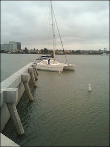 s/v Excellent Adventure, just inside the Emeryville Marina wall