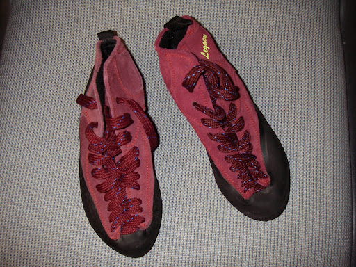 used climbing shoes