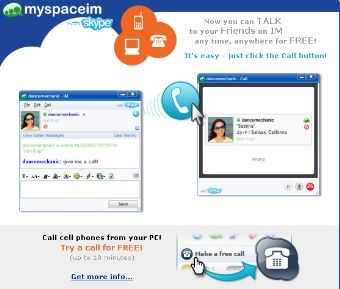 MySpace IM with Skype!