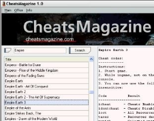 Game Cheats Magazine
