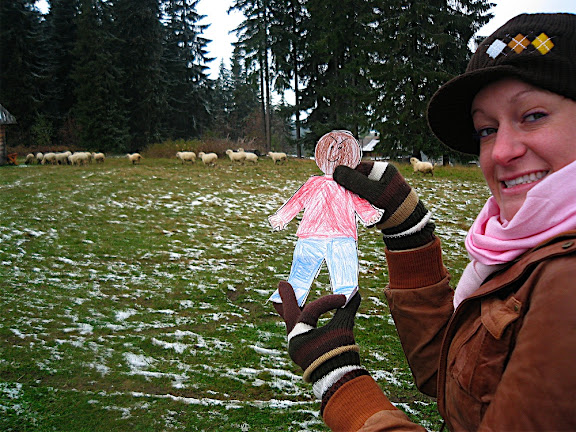 Stanley, me and the sheep
