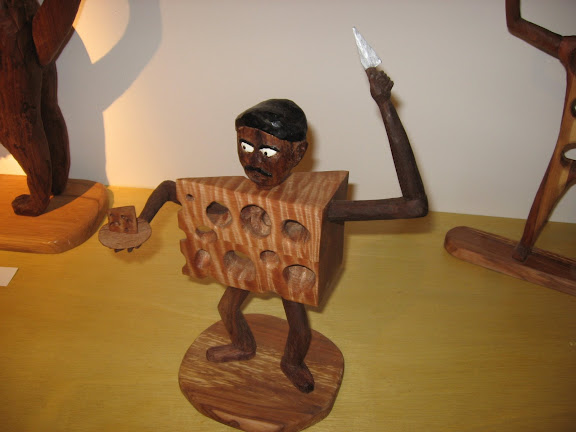 Kevin Titzers wooden cheese man