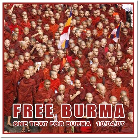 FREE BURMA! Liberdade em Burma!