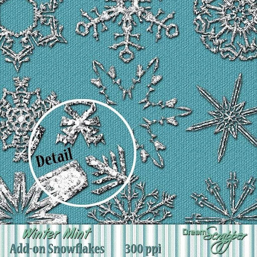 Winter Mint Add-on Snowflakes