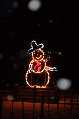 Howdy! Welcoming snowman near New Meadows, ID.