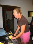 Look at her make pasta!