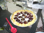 Fig tart with goat cheese