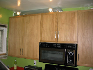 View of the new spotlights from a normal height