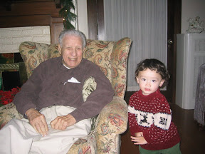 Al with Eidan, Christmas 2006 - the youngest and the oldest Al with Eidan, Christmas 2006 - the youngest and the oldest