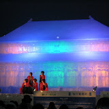China's Imperial Palace - This is one of the only ice sculpture's that didn't have it's fine details melt away in Thursday's warmth. I didn't catch the name of the boy band performing here.