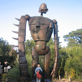 Kai with the Laputa robot, at the Ghibli Museum Kai with the Laputa robot, at the Ghibli Museum