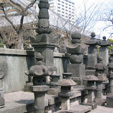 Fukagawa graveyard: these are quite different from the other hana; I'm not certain what they signify