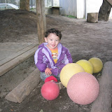 Eidan in the playground at Kai's Kindergarten (Takanawa Yochien)