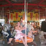 My sisters E'loise and Nichole on the carousel