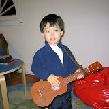Kai playing his guitar