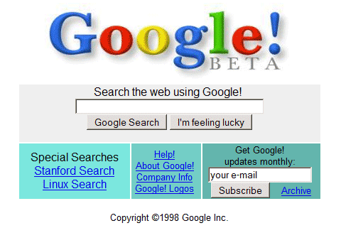 google.com in 1998