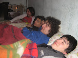 Capodanno 2005-2006: dall'alto: Ale, Igor, io e il Fra
