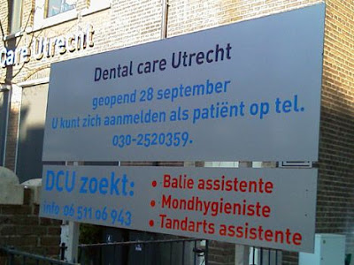 Wervingsbord tandarts