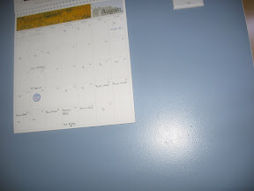 Picture of the kitchen calendar