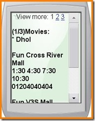 google mobile search movies delhi