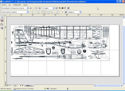 Impresion Plano Guppy Plano del Gyppy en hojas