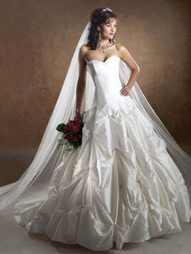 heart rose strapless wedding dress