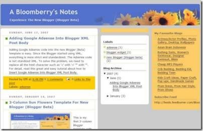 Bloomberry,模版下載,blogger範本下載