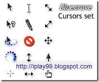 free mouse cursor,change mouse cursor,動態滑鼠游標,Bluecurve