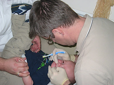 Logan at the dentist