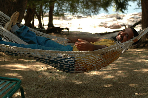 Gaurav on hammock
