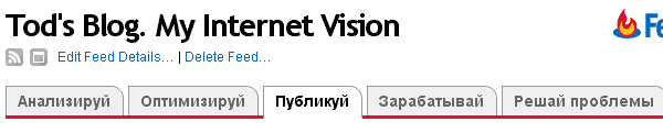 Расположения FeedBurner потока в блоге