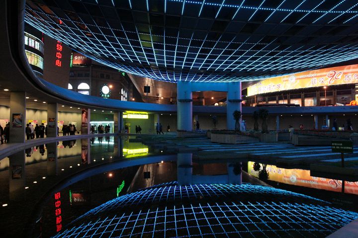 夜晚的五角场