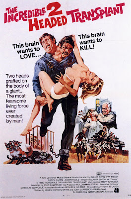 The Incredible 2-Headed Transplant (1971, USA) movie poster