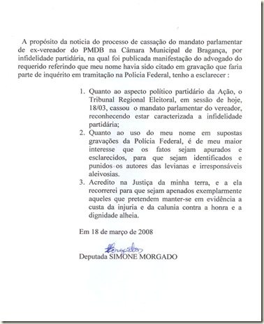 NOTA SIMONE MORGADO