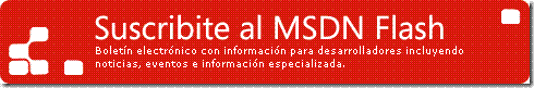 Suscribete a MSDN Flash