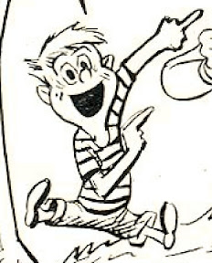 cartoon drawing of excited boy by Dan Gordon