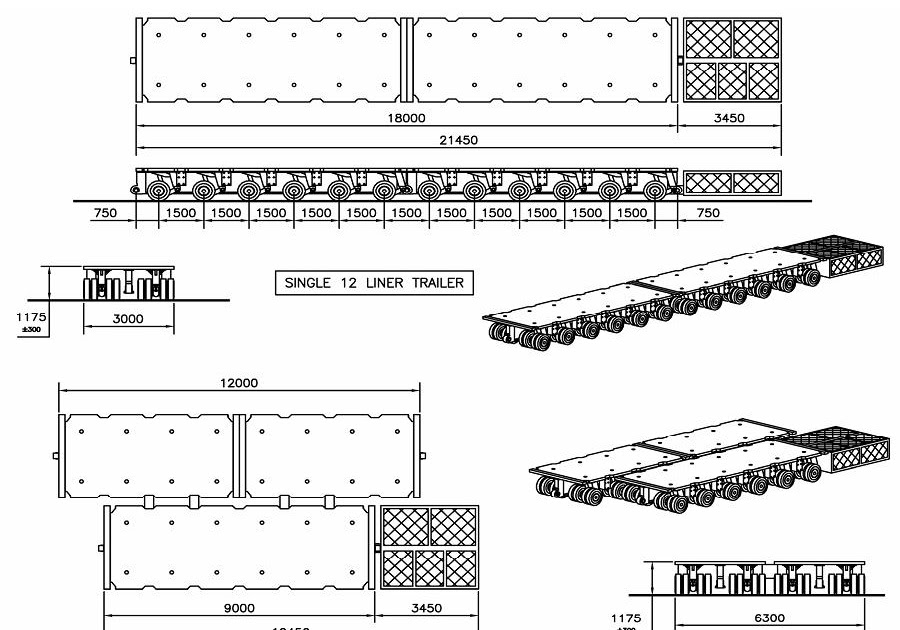 SPMT - Self Propelled Modular Transporter - Modular trailer, SPMTs ...