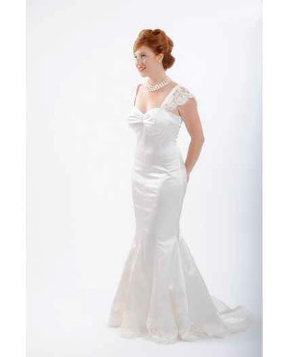 Stella ; Simple Wedding Gown, Mermaid Bridal Dress