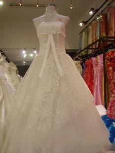 Simple Bridal Gown Princess Line