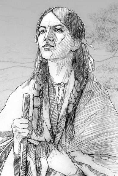 sacajawea coloring pages - photo #13