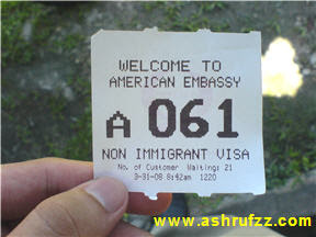 The American Embassy Queue Number