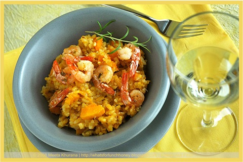 Pumpkin Risotto with Shrimps (04) by MeetaK