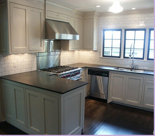 Subway Tile French Country Kitchen