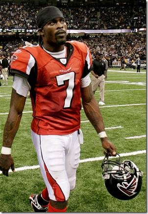 Atlanta Falcons quarterback Michael Vick